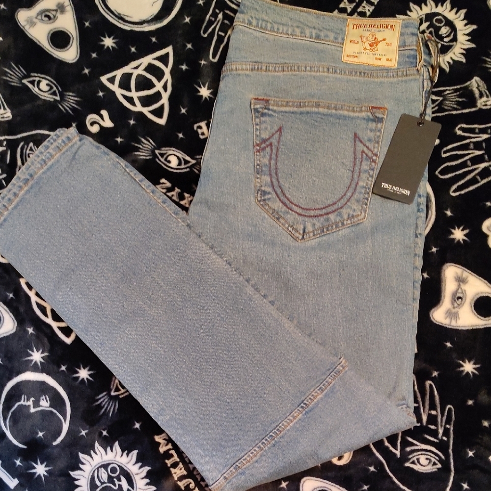True Religion Men Denim Straight Leg Jeans